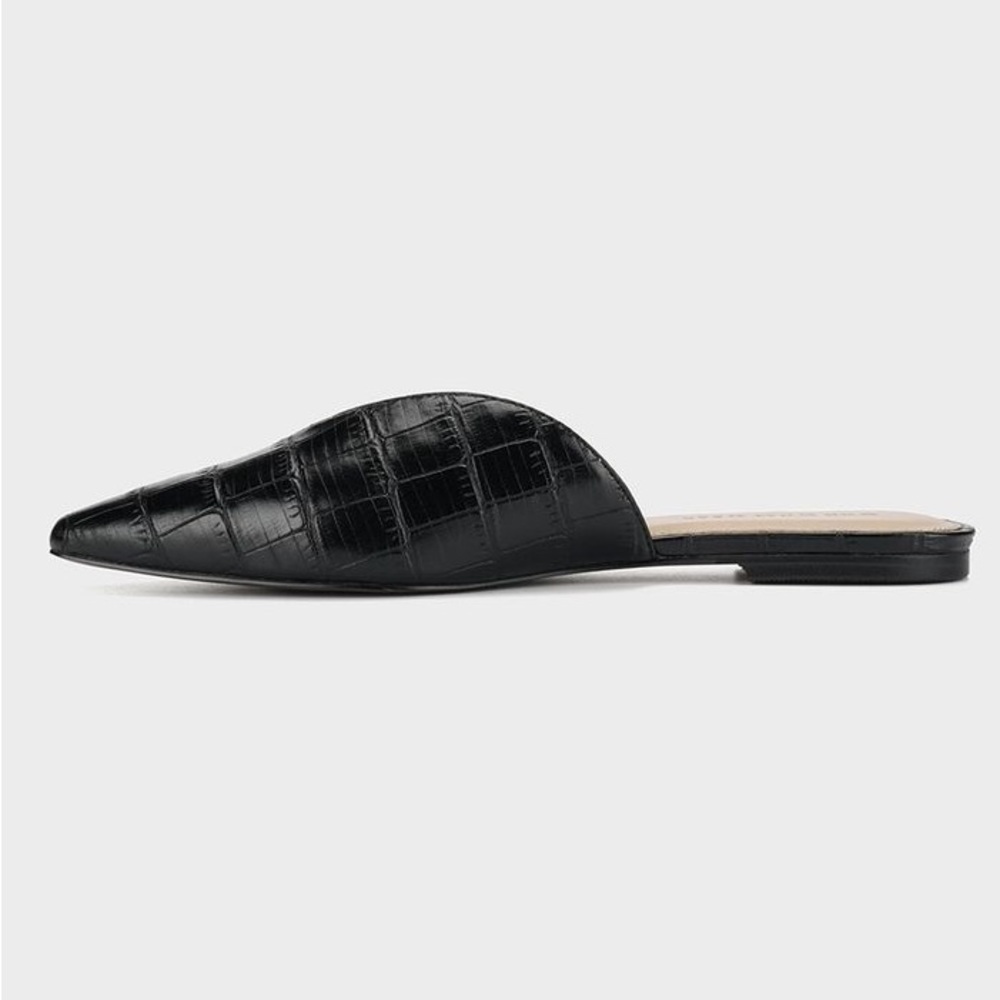 WhoWhatWear for Target Payton Mules in Black croc patent 7.5 - Picture 4 of 5